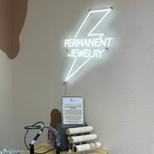 Permanent Jewelry Neon Sign